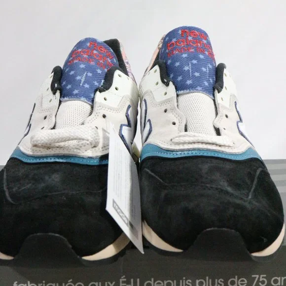 NEW BALANCE 997 Black Beige 'Patchwork' Sneakers Sz 10 Men New In Box - Picture 8 of 13